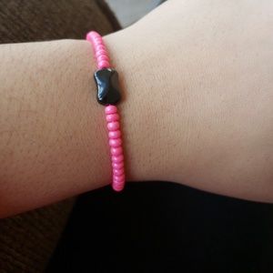 Bright pink bracelet